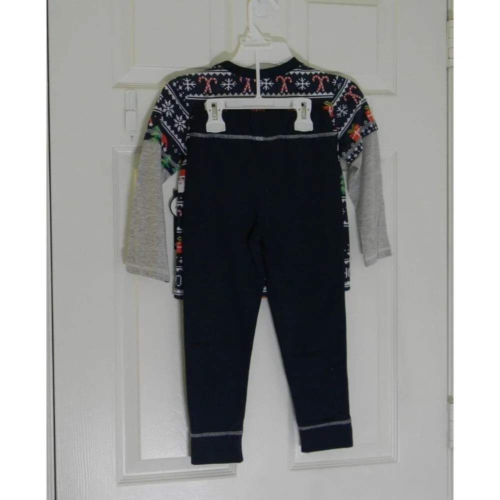 Little Rebels 2 Piece Set Christmas Pajamas Santa Boys Size 4 NWT
